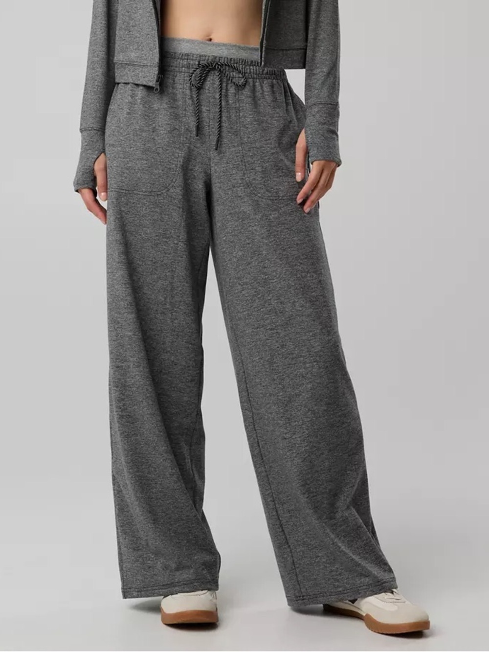 Offline by Aerie Weekend Away Layered Waistband Trousers Dark Gray NWT Large